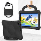 For Huawei MatePad SE 10.1 2022 Handle Football Shaped EVA Shockproof Tablet Case(Black) - 1