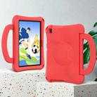 For Huawei MatePad SE 10.1 2022 Handle Football Shaped EVA Shockproof Tablet Case(Red) - 3