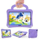 For Huawei MatePad 10.4 2020 / 2022 Handle Football Shaped EVA Shockproof Tablet Case(Light Purple) - 2