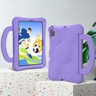 For Huawei MatePad 10.4 2020 / 2022 Handle Football Shaped EVA Shockproof Tablet Case(Light Purple) - 3