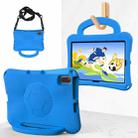 For Huawei MatePad 10.4 2020 / 2022 Handle Football Shaped EVA Shockproof Tablet Case(Blue) - 1