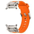 For Samsung Galaxy Watch Ultra 47mm Titanium Connector Quick Release Silicone Watch Band(Orange) - 2