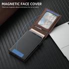 For iPhone 16e Suteni H19 Litchi Grain 2-in-1 MagSafe Removable Card Box Back Phone Case(Brown) - 3