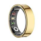 R09 SIZE 8 Smart Ring, Support Heart Rate / Blood Oxygen / Sleep Monitoring / Multiple Sports Modes(Gold) - 1