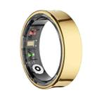 R09 SIZE 11 Smart Ring, Support Heart Rate / Blood Oxygen / Sleep Monitoring / Multiple Sports Modes(Gold) - 1