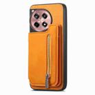 For OnePlus Nord CE4 / Ace 3V Retro MagSafe Zipper Wallet Card Bag Back Phone Case(Yellow) - 2