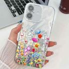 For iPhone 16 Plus Electroplating Flower Texture TPU Phone Case(Little Wildflower SH3) - 1