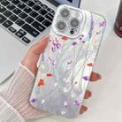 For iPhone 14 Pro Electroplating Flower Texture TPU Phone Case(Wild Chrysanthemum SH5) - 1