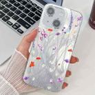 For iPhone 13 Electroplating Flower Texture TPU Phone Case(Wild Chrysanthemum SH5) - 1