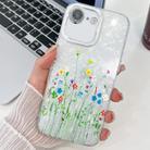 For iPhone 16e Electroplating Flower Texture TPU Phone Case(Little Wildflower SH3) - 1
