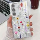 For Samsung Galaxy A36 Electroplating Flower Texture TPU Phone Case(Yellow Wildflower SH6) - 1