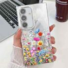 For Samsung Galaxy A15 5G Electroplating Flower Texture TPU Phone Case(Flowers SH4) - 1
