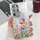 For Samsung Galaxy S24 Ultra 5G Electroplating Flower Texture TPU Phone Case(Flowers SH4) - 1