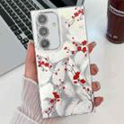 For Samsung Galaxy A54 5G Electroplating Flower Texture TPU Phone Case(Red Plum Blossom SH2) - 1