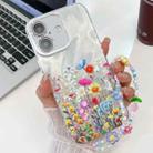 For iPhone 16 Plus Electroplating Flower Texture Wristband TPU Phone Case(Flowers SH4) - 1