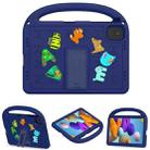 For Honor Pad X8a / X9 2024 Cartoon Sparrow EVA Shockproof Tablet Case(Navy Blue) - 2