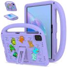 For Honor Pad X8a / X9 2024 Cartoon Sparrow EVA Shockproof Tablet Case(Taro Purple) - 1