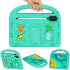 For Honor Pad X9 11.5  Cartoon Sparrow EVA Shockproof Tablet Case(Glacier Green) - 2