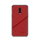 PINWUYO Full Coverage Waterproof Shockproof PC+TPU+PU Protective Case for OnePlus 7(Red) - 1