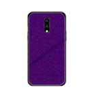 PINWUYO Full Coverage Waterproof Shockproof PC+TPU+PU Protective Case for OnePlus 7(Purple) - 1