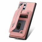 For Samsung Galaxy S24 Ultra 5G Retro MagSafe Zipper Wallet Card Bag Back Phone Case(Pink) - 3