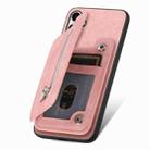 For Samsung Galaxy S24+ 5G Retro MagSafe Zipper Wallet Card Bag Back Phone Case(Pink) - 3