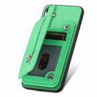 For Samsung Galaxy S24 5G Retro MagSafe Zipper Wallet Card Bag Back Phone Case(Green) - 3