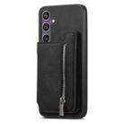 For Samsung Galaxy S23 FE 5G Retro MagSafe Zipper Wallet Card Bag Back Phone Case(Black) - 2