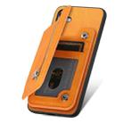 For Samsung Galaxy A24 5G Retro MagSafe Zipper Wallet Card Bag Back Phone Case(Yellow) - 3