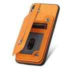 For Samsung Galaxy A34 5G Retro MagSafe Zipper Wallet Card Bag Back Phone Case(Yellow) - 3