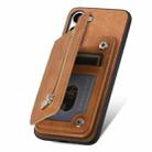 For Samsung Galaxy S23+ 5G Retro MagSafe Zipper Wallet Card Bag Back Phone Case(Brown) - 3
