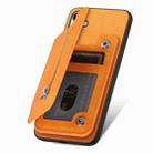 For Samsung Galaxy S25+ 5G Retro MagSafe Zipper Wallet Card Bag Back Phone Case(Yellow) - 3
