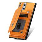 For Samsung Galaxy S25 Ultra 5G Retro MagSafe Zipper Wallet Card Bag Back Phone Case(Yellow) - 3
