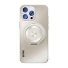 For iPhone 13 Pro Max Cooling MagSafe Holder Phone Case with Lens Film(Titanium Gray) - 1
