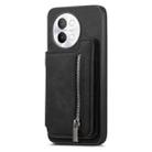 For vivo Y200 / V29e Retro MagSafe Zipper Wallet Card Bag Back Phone Case(Black) - 2