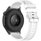 For Amazfit Bip 5 / GTR 4 / GTR 3 Quick Release Two Side Stitching Silicone Watch Band(White) - 2