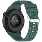 For Amazfit Bip 5 / GTR 4 / GTR 3 Quick Release Two Side Stitching Silicone Watch Band(Olive Green) - 2