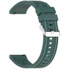 For Amazfit Bip 5 / GTR 4 / GTR 3 Quick Release Two Side Stitching Silicone Watch Band(Olive Green) - 3