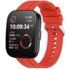 For Amazfit Bip 5 / GTR 4 / GTR 3 Quick Release Two Side Stitching Silicone Watch Band(Red) - 1