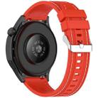 For Amazfit Bip 5 / GTR 4 / GTR 3 Quick Release Two Side Stitching Silicone Watch Band(Red) - 2