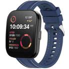 For Amazfit Bip 5 / GTR 4 / GTR 3 Quick Release Two Side Stitching Silicone Watch Band(Dark Blue) - 1