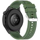For Amazfit Bip 5 / GTR 4 / GTR 3 Quick Release Two Side Stitching Silicone Watch Band(Spruce Green) - 2