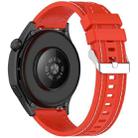 For Samsung Galaxy Watch3 45mm Quick Release Two Side Stitching Silicone Watch Band(Red) - 2