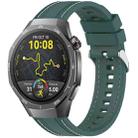 For Huawei Watch GT5 Pro 46mm Quick Release Two Side Stitching Silicone Watch Band(Olive Green) - 1