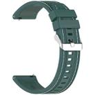 For Huawei Watch GT5 Pro 46mm Quick Release Two Side Stitching Silicone Watch Band(Olive Green) - 3