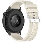 For Huawei Watch GT5 Pro 46mm Quick Release Two Side Stitching Silicone Watch Band(Starlight) - 2