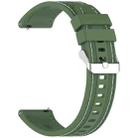 For Huawei Watch GT5 Pro 46mm Quick Release Two Side Stitching Silicone Watch Band(Spruce Green) - 3