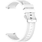 For Honor Watch 4 Pro Quick Release Two Side Stitching Silicone Watch Band(White) - 3