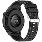 For Honor Watch 4 Pro Quick Release Two Side Stitching Silicone Watch Band(Black) - 2