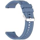 For Honor Watch 4 Pro Quick Release Two Side Stitching Silicone Watch Band(Light Blue) - 3